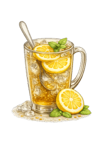 recipes iced lemonade with propolis and mint