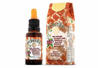 bee pollen extract and propolis extract glycolic