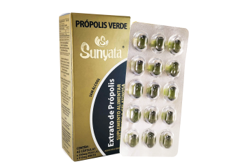 SUNYATA alcohol-free green propolis extract soft capsules